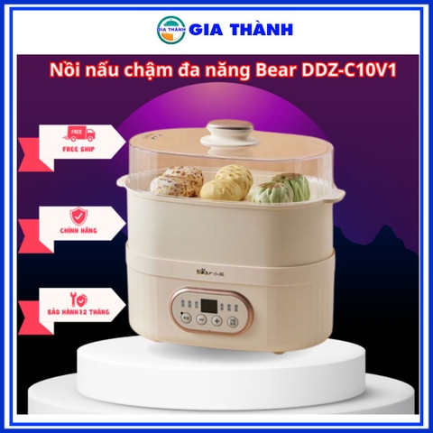 Nồi nấu chậm đa năng Bear DDZ-C10V1 Bảo hành 18 tháng