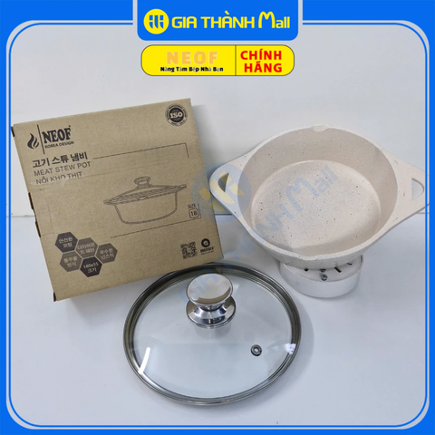 Nồi Đúc NEOF Size 18 Đáy Từ Kho Thịt Cá Đáy Từ
