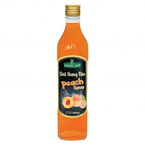 Siro Golden Farm chai 520ml - ĐÀO