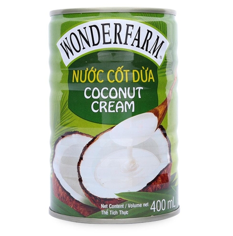 Nước Cốt Dừa Wonderfarm Lon 400ml