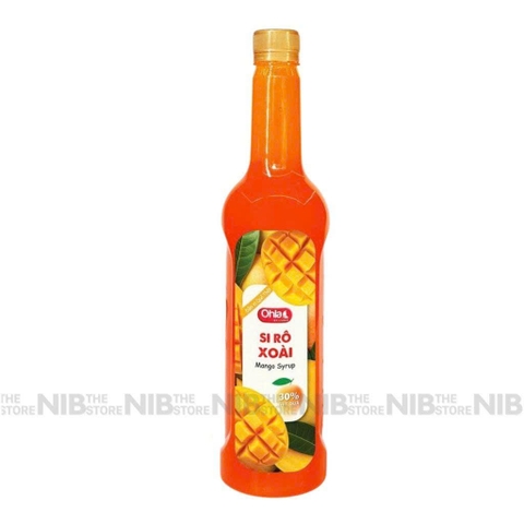 Siro Ohla 30% chai nhựa 780ml - XOÀI
