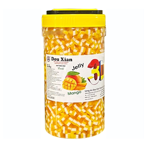 Thạch 3D Douxian hộp 2.5kg - XOÀI - HẠT NHỎ