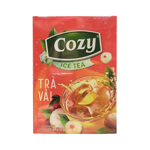 Trà Cozy hòa tan Icetea 270g (18 gói x 15g) - VẢI