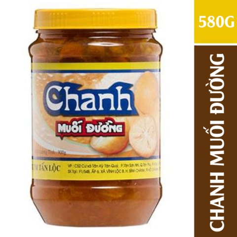 Chanh muối đường Tấn Lộc hũ 580g