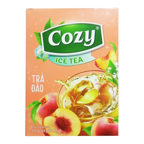 Trà Cozy hòa tan Icetea 270g (18 gói x 15g) - ĐÀO