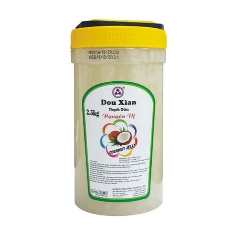 Thạch dừa Douxian hộp 2.5kg - NGUYÊN VỊ