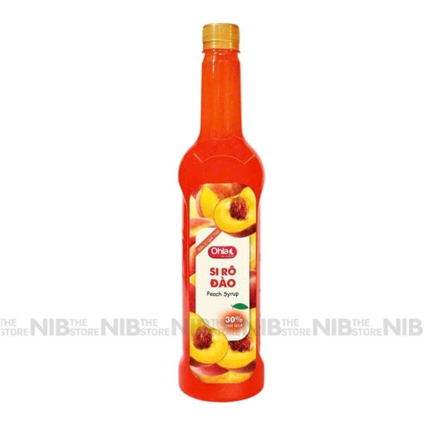 Siro Ohla 30% chai nhựa 780ml - ĐÀO