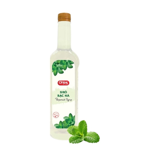 Siro Ohla chai nhựa 780ml - BẠC HÀ TRẮNG