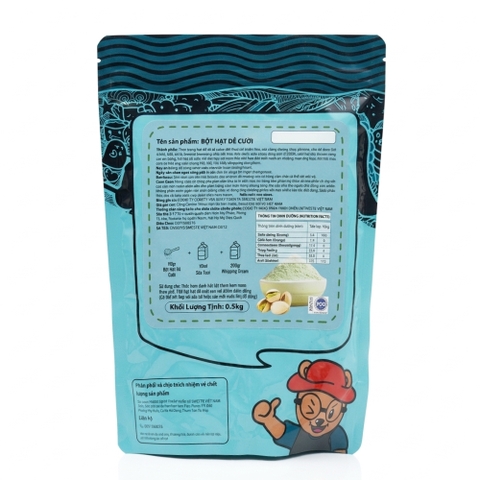 Bột hạt dẻ cười Lermao gói 500g