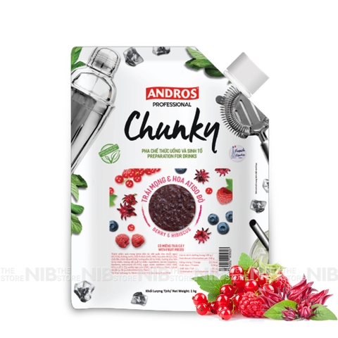 Mứt Chunky gói 1kg - TRÁI MỌNG & HOA ATISO ĐỎ