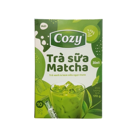 Trà Sữa Cozy Matcha 3in1 hộp 10 gói