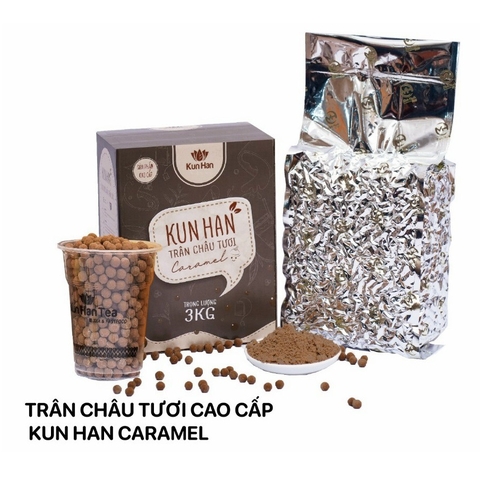Trân châu Kunhan bịch 3kg - ĐƯỜNG ĐEN