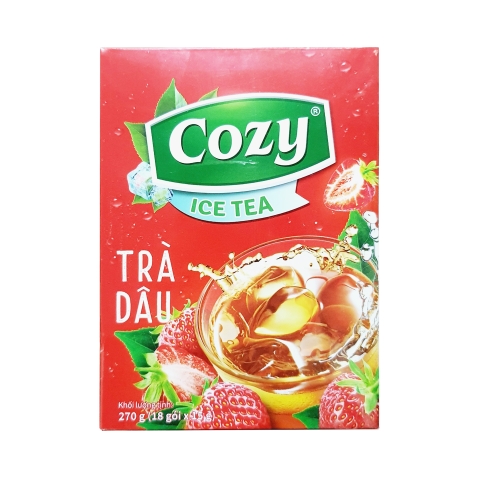 Trà Cozy hòa tan Icetea 270g (18 gói x 15g) - DÂU