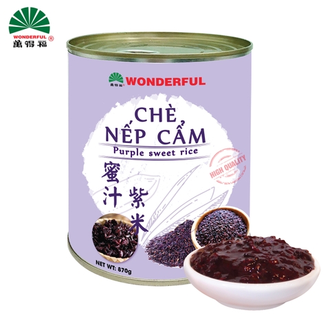 Chè nếp cẩm Wonderful lon 870g