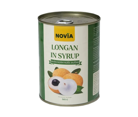 Nhãn ngâm Novia Hoàng Gia lon 565g