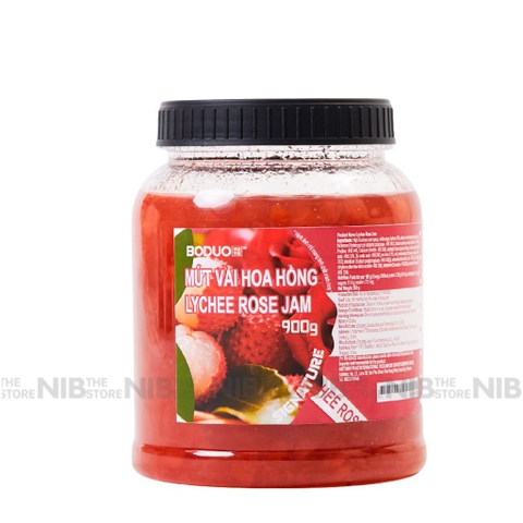 Mứt Boduo Signature hộp 900g - VẢI HOA HỒNG