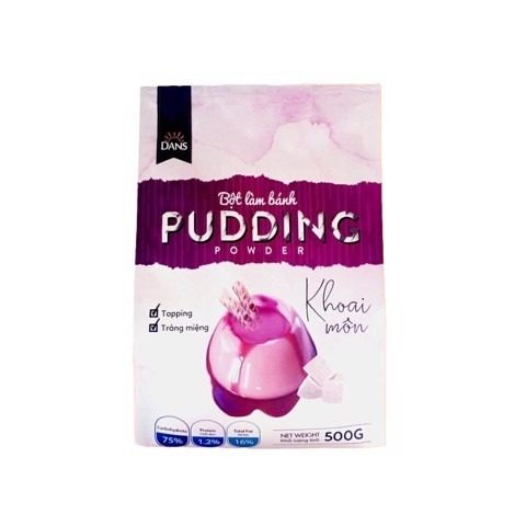 Bột pudding Dans gói 500g - KHOAI MÔN