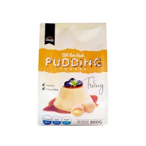 Bột pudding Dans gói 500g - TRỨNG