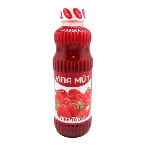 Sinh tố Vina chai 1000g - DÂU