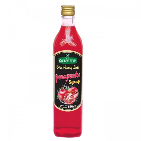 Siro Golden Farm chai 520ml - LỰU