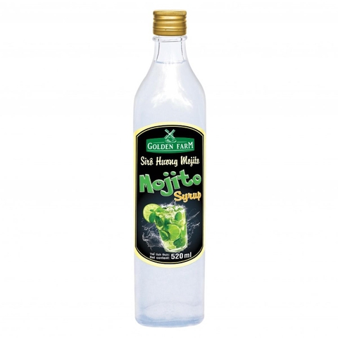 Siro Golden Farm chai 520ml - MOJITO