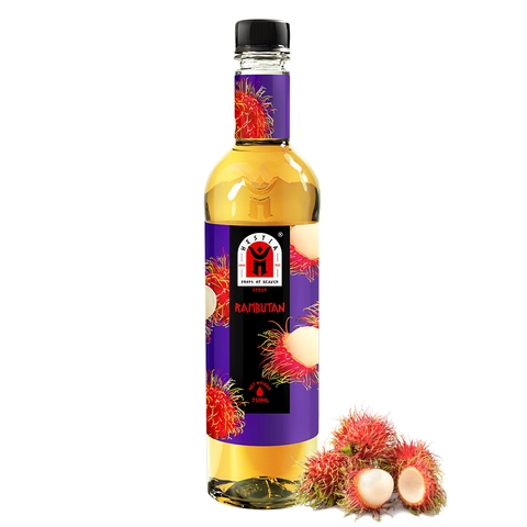 Siro/ syrup Hestia chai 750ml - CHÔM CHÔM (RAMBUTAN)