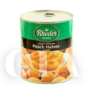 Đào ngâm Rhodes lon 825g