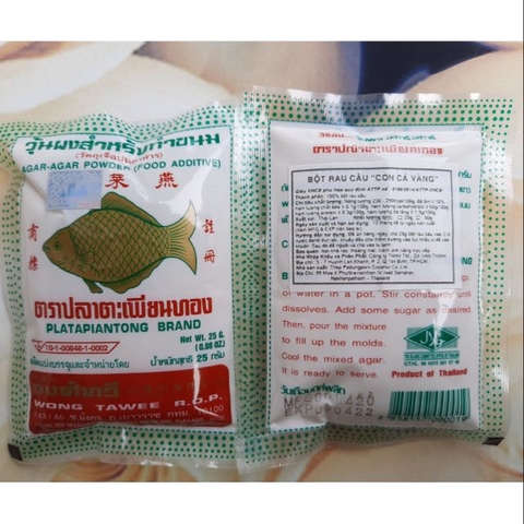 Rau câu con cá Thái gói 25g