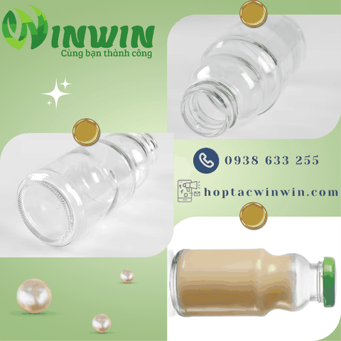 Chai thủy tinh cổ cong 250ml