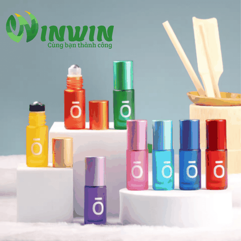 Chai thủy tinh đầu lăn 5ml