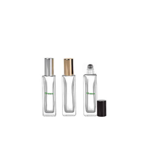 Chai thủy tinh đầu lăn 5ml 10ml 30ml dáng vuông cao