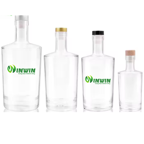 Chai thủy tinh đựng vai phẳng 100ml - 750ml