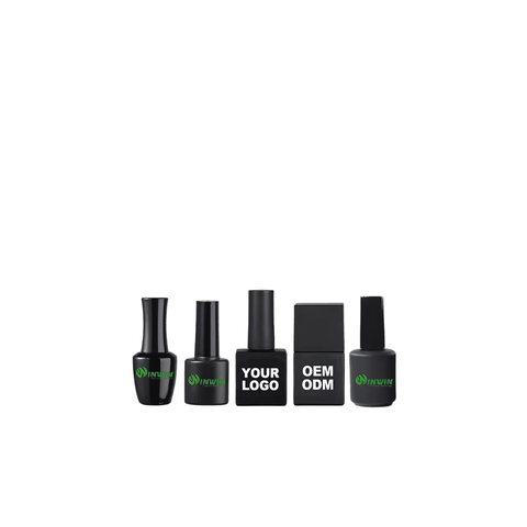 Chai thủy tinh đựng sơn móng tay 5ml 10ml 15ml màu đen