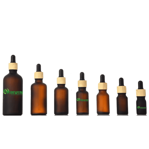 Chai thủy tinh nhỏ giọt dáng tròn màu nâu mờ 5ml 10ml 15ml 20ml 30ml 50ml 100ml