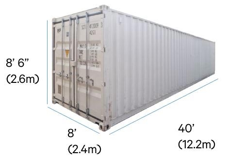 Container khô 40 feet DC (thấp)