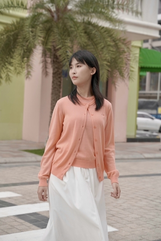 Set áo Cardigan nữ len Merino