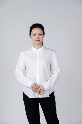 Áo Sơ Mi nữ Cotton Dáng Ngắn – Form Boxy