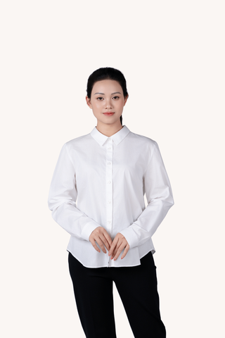Áo Sơ Mi nữ Cotton Dáng Ngắn – Form Boxy
