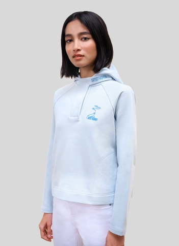Áo Hoodie Timeless Virtues Nữ | Baby Blue