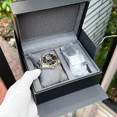Orient Star Limited Open Heart Brown Demi Rose Gold RK-AT0005Y Automatic Nam 39.5mm Set 2 dây USED