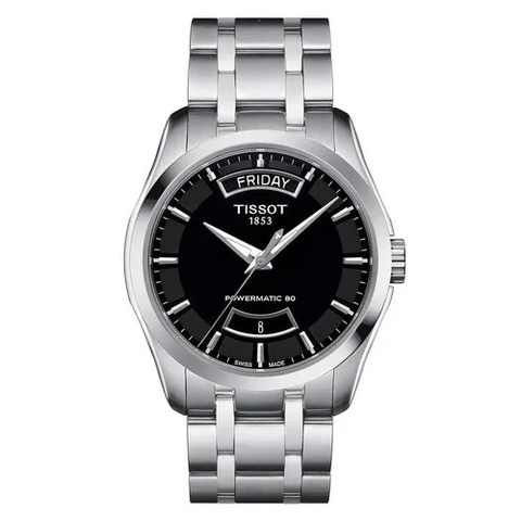 Tissot Couturier Daydate Black T035.407.11.051.01 Powermatic 80 Nam 39mm USED