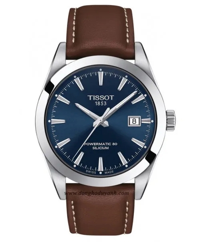 Tissot Gentleman Silicium Blue T127.407.16.041.00 Powermatic 80 Nam 40mm USED