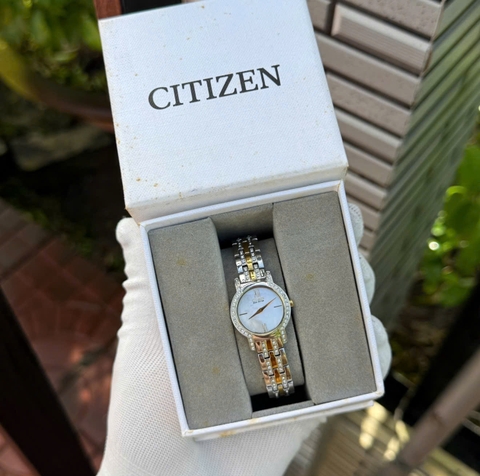 Citizen Silhouette Crystal EX1244-51D Eco Drive  Nữ 22mm USED