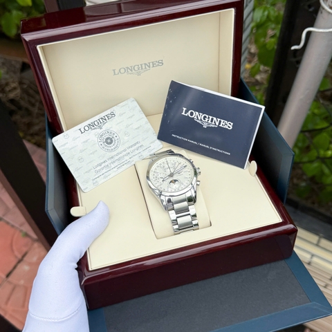 Longines Conquest Classic Chronograph Moonphase L2.798.4.72.6 Automatic Nam 42mm USED