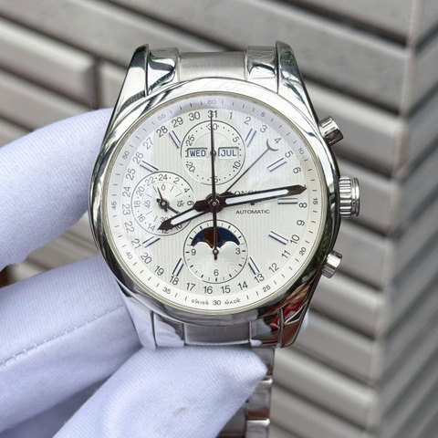 Longines Conquest Classic Chronograph Moonphase L2.798.4.72.6 Automatic Nam 42mm USED