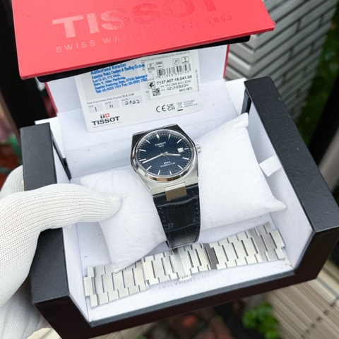 Tissot PRX Blue T137.407.16.041.00 Set 2 dây Powermatic 80 Nam 40mm USED