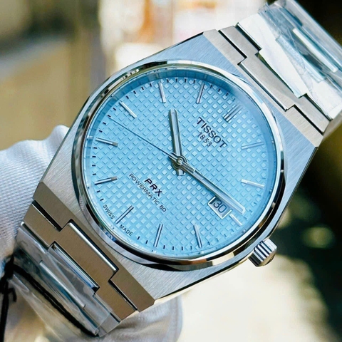Tissot PRX Ice-Blue T137.407.11.351.00 Powermatic 80 Nam 40mm NEW
