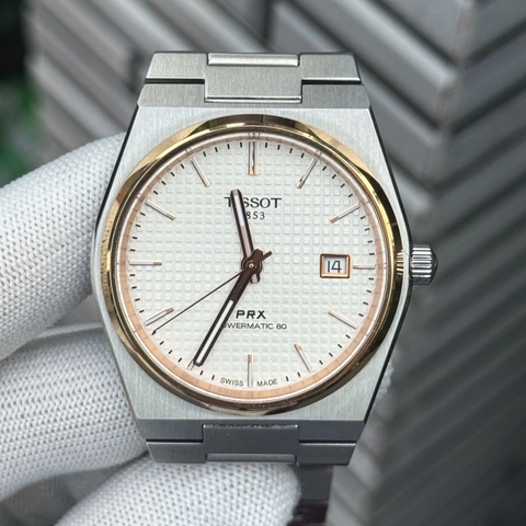 Tissot PRX Demi Rose Gold T137.407.21.031.00 Powermatic 80 Nam 40mm USED