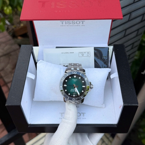 Tissot Seastar 1000 Green T120.407.11.091.01 Powermatic 80 Nam 43mm USED