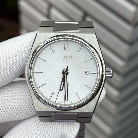 Tissot PRX MOP White T137.210.11.111.00 Quartz Unisex 35mm USED